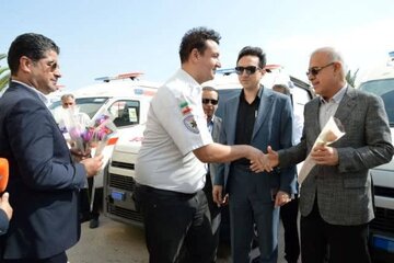 یازده دستگاه آمبولانس جدید به ناوگان اورژانس هرمزگان الحاق شد